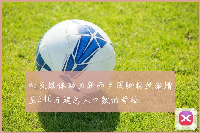 社交媒体助力新西兰国脚粉丝激增至540万超总人口数的奇迹